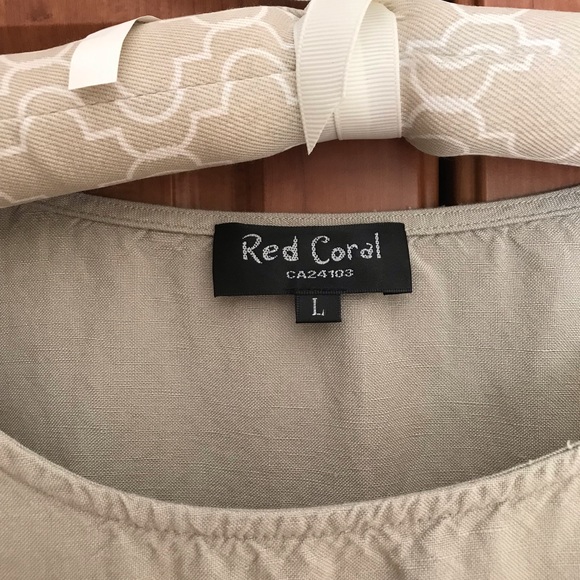 Women’s Short Sleeve Linen Blend Top in size L - Picture 3 of 5